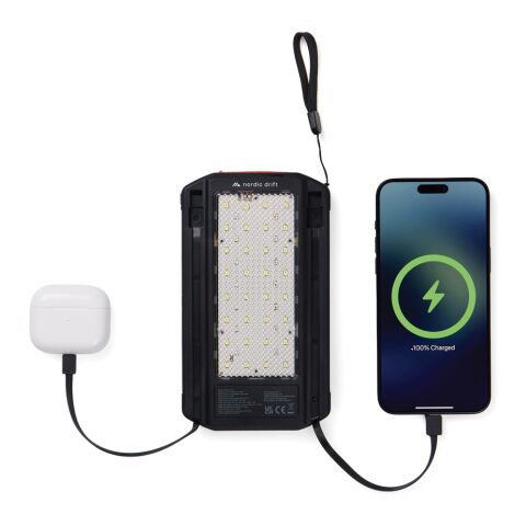 Powerbank solaire 10.000mAh Nordic Drift Titan noir | sans marquage | non disponible | non disponible