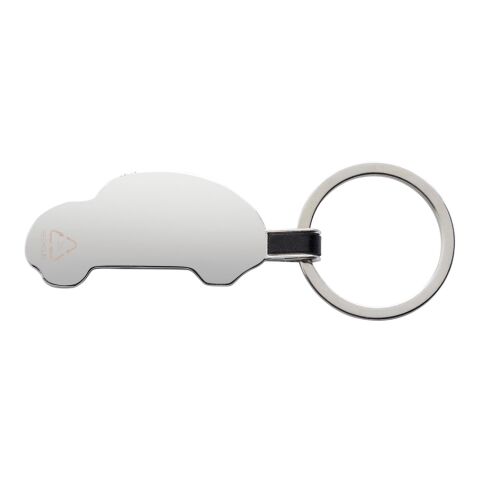 Porte-clés voiture en alliage de zinc recyclé RCS argent | sans marquage | non disponible | non disponible