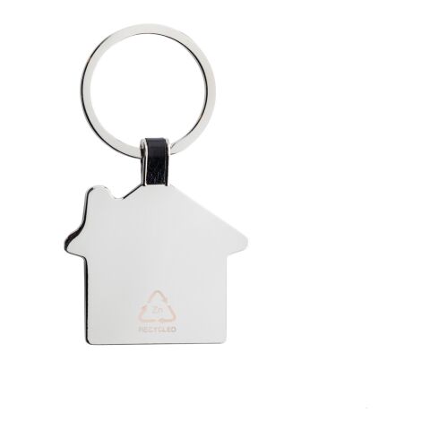 Porte-clés maison en alliage de zinc recyclé RCS argent | sans marquage | non disponible | non disponible