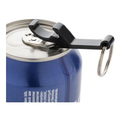 Décapsuleur et ouvre boite en aluminium recyclé RCS noir | sans marquage | non disponible | non disponible