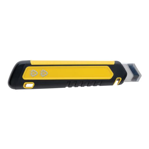 Cutter robuste et rechargeable en plastique RCS jaune | sans marquage | non disponible | non disponible