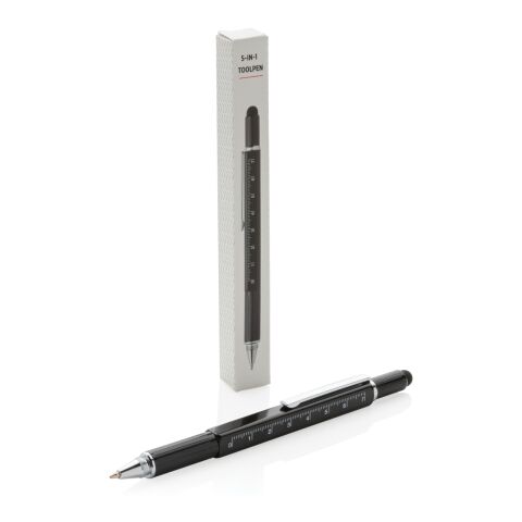 Stylo outil 5 en 1 noir | sans marquage | non disponible | non disponible | non disponible