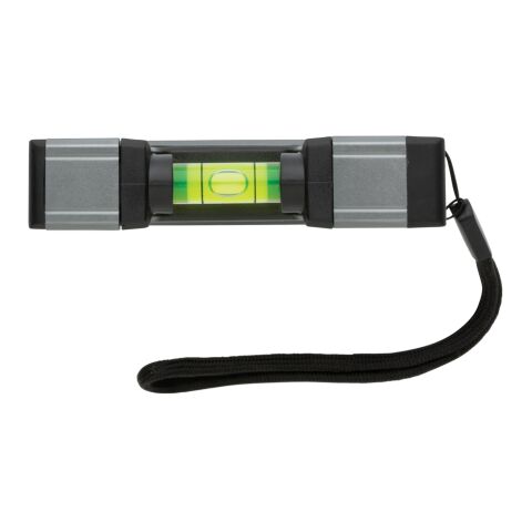 Règle de poche avec niveau et aimant gris | sans marquage | non disponible | non disponible