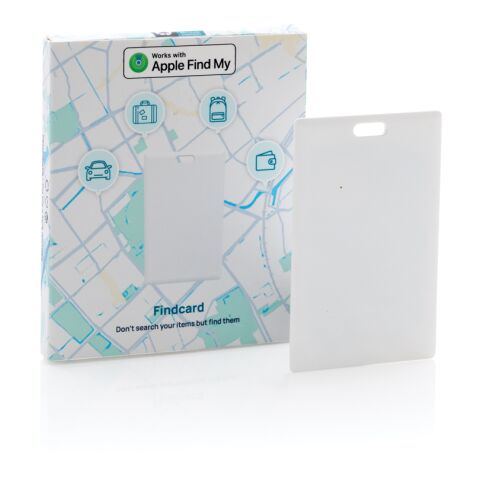 Carte de géolocalisation en plastique RCS Findcard blanc | sans marquage | non disponible | non disponible