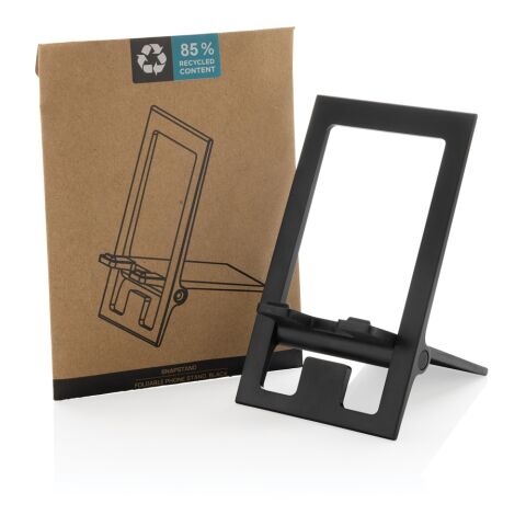 Support téléphone pliable en plastique RCS SnapStand noir | sans marquage | non disponible | non disponible