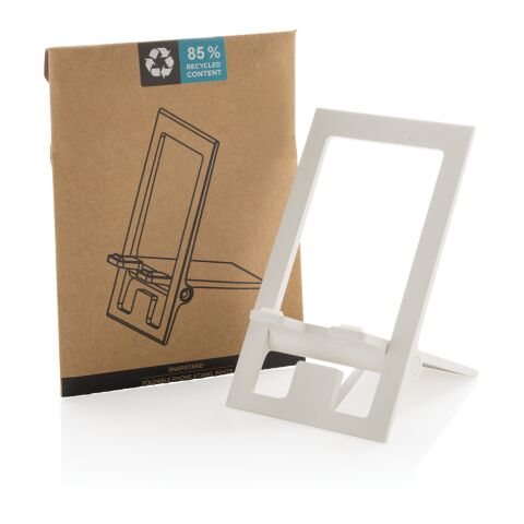 Support téléphone pliable en plastique RCS SnapStand Blanc | sans marquage | non disponible | non disponible