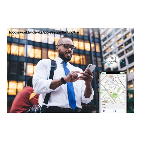 Carte de géolocalisation rechargeable en ABS RCS Findit blanc | sans marquage | non disponible | non disponible