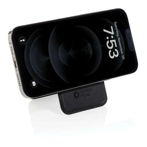 Portefeuille magnétique en PU recyclé Magstand RCS noir | sans marquage | non disponible | non disponible