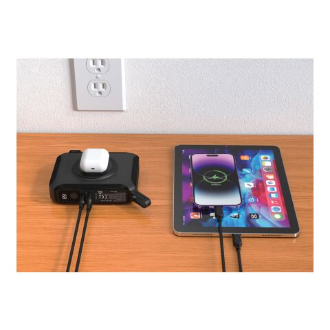 Chargeur 65W universel 5 en 1 Urban Vitamin Oxnard noir | sans marquage | non disponible | non disponible