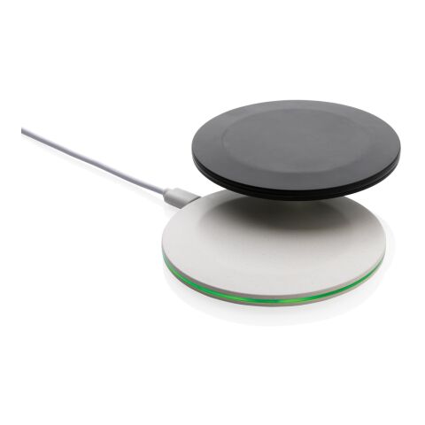 Chargeur rapide sans fil 15W en plastique recyclé RCS noir | sans marquage | non disponible | non disponible