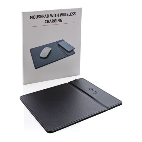 Tapis de souris avec chargeur à induction 5W noir | sans marquage | non disponible | non disponible