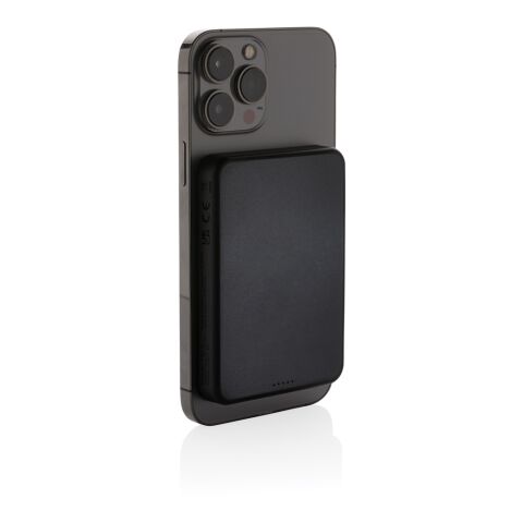 Powerbank magnétique 5000mAh en plastique RCS Magnetix noir | sans marquage | non disponible | non disponible