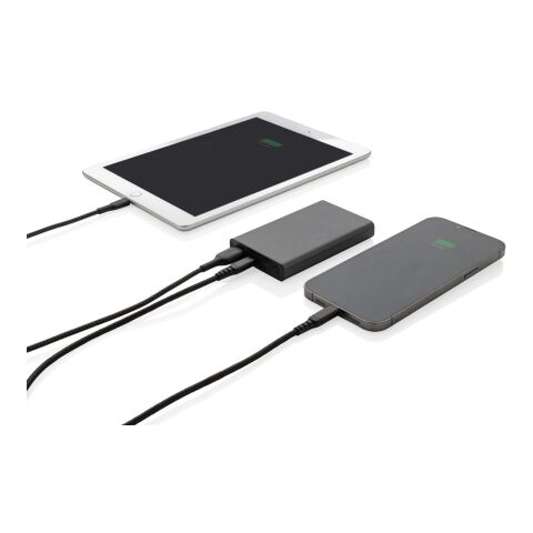 Powerbank 5000 mAh en aluminium recyclé Terra RCS gris | sans marquage | non disponible | non disponible