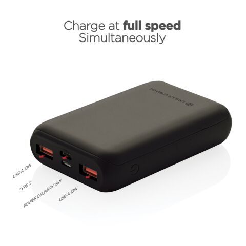 Powerbank 10.000 mAh 18W PD Urban Vitamin Alameda noir | sans marquage | non disponible | non disponible