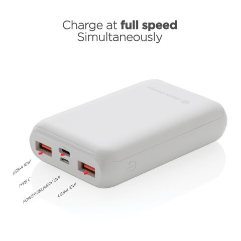 Powerbank 10.000 mAh 18W PD Urban Vitamin Alameda blanc | sans marquage | non disponible | non disponible