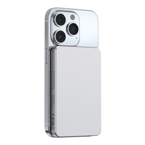 Powerbank magnétique 5000 mAh et 15W Urban Vitamin Marin argent