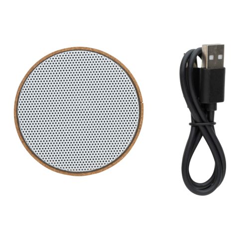 Haut-parleur 3W en liège FSC® marron | sans marquage | non disponible | non disponible