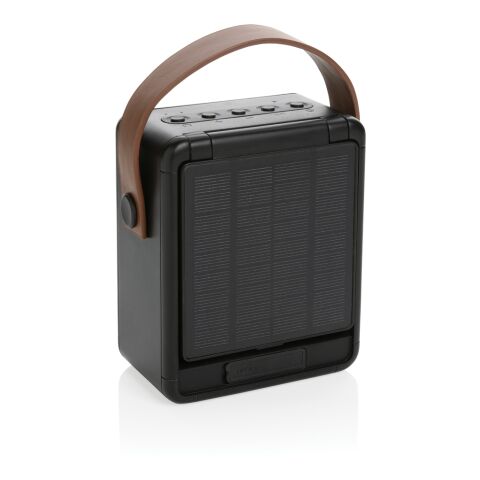 Enceinte 12W solaire en plastique recyclé RCS Skywave noir | sans marquage | non disponible | non disponible