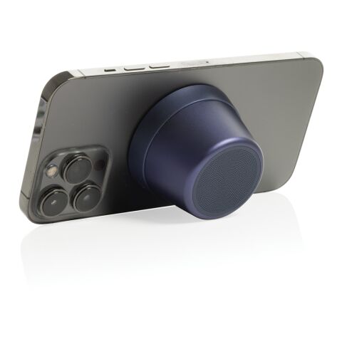 Haut-parleur magnétique 5W en aluminium recyclé RCS Nivio bleu | sans marquage | non disponible | non disponible