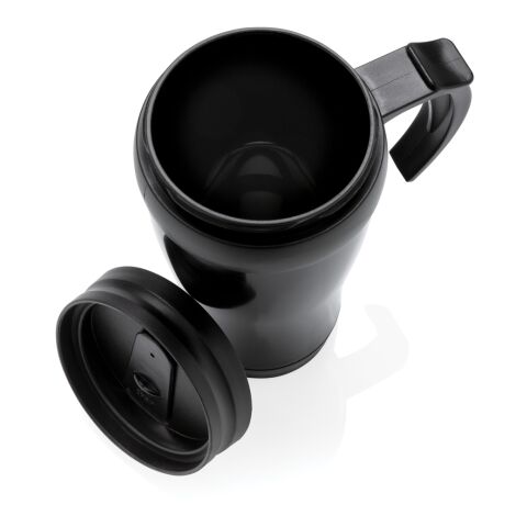 Mug en acier inoxydable noir | sans marquage | non disponible | non disponible | non disponible