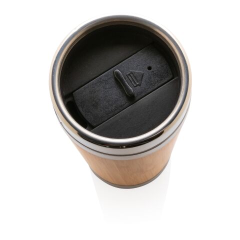 Mug double paroi en bambou marron | sans marquage | non disponible | non disponible