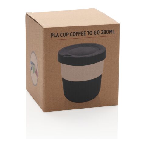 Tasse Coffee To Go 280ml en PLA noir | sans marquage | non disponible | non disponible