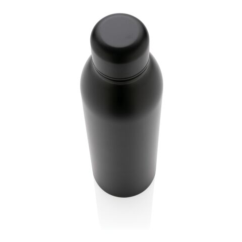 Bouteille isotherme en acier inoxydable recyclé RCS noir | sans marquage | non disponible | non disponible