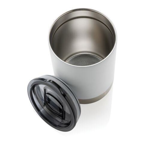 Mug en acier inoxydable recyclé RCS blanc | sans marquage | non disponible | non disponible