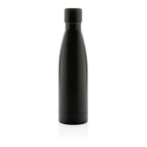 Bouteille iso couleur pleine en acier inoxydable recyclé RCS noir | sans marquage | non disponible | non disponible | non disponible
