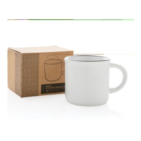 Mug céramique vintage blanc-blanc | sans marquage | non disponible | non disponible