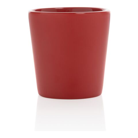 Tasse à café céramique au design moderne rouge | sans marquage | non disponible | non disponible