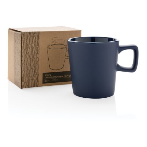 Tasse à café céramique au design moderne bleu | sans marquage | non disponible | non disponible