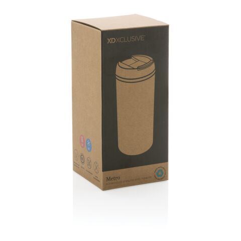 Mug Metro en acier inoxydable recyclé RCS argent | sans marquage | non disponible | non disponible