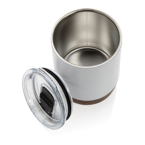 Tasse isotherme avec finition liège blanc | sans marquage | non disponible | non disponible | non disponible