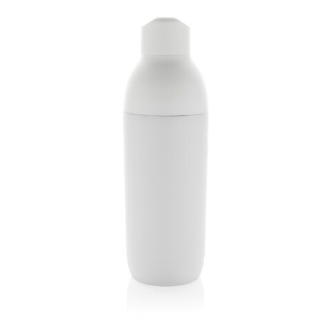 Bouteille iso 540ml en acier inoxydable recyclé Flow RCS blanc | sans marquage | non disponible | non disponible