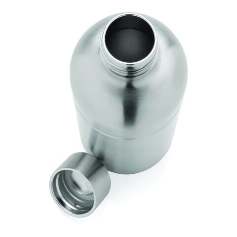 Bouteille pour boisson gazeuse en acier recyclé RCS argent | sans marquage | non disponible | non disponible