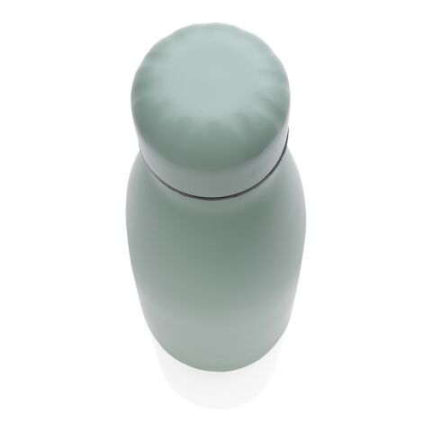 Bouteille isotherme en acier pleine couleur vert | sans marquage | non disponible | non disponible