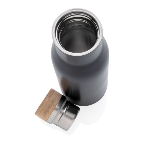 Bouteille isotherme et étanche avec couvercle en acier Clima noir | sans marquage | non disponible | non disponible