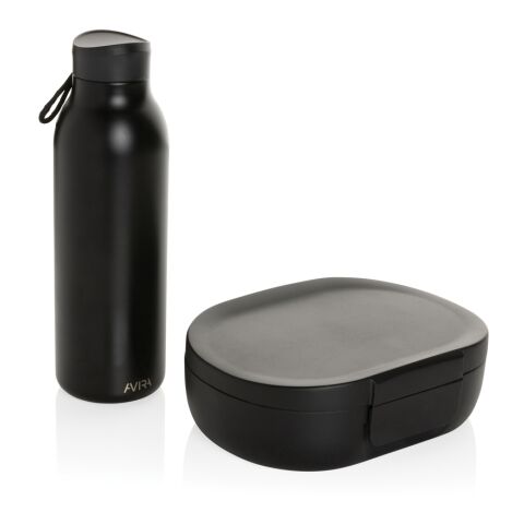 Boîte à lunch 700ml en PP recyclé RCS Avira Atlas noir | sans marquage | non disponible | non disponible