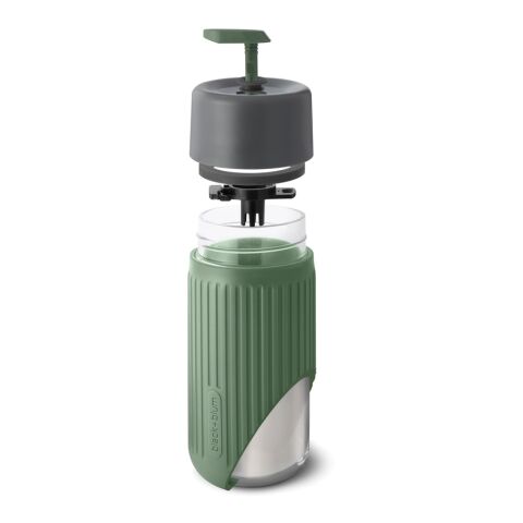 Tasse de voyage en verre 340ML Black+Blum vert olive | sans marquage | non disponible | non disponible