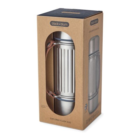 Gourde Explorer Duo 1L Black+Blum gris | sans marquage | non disponible | non disponible