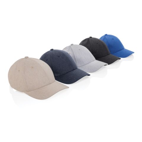 Casquette 6 panneaux 200gr chiné et recyclé AWARE™ Milo gris | sans marquage | non disponible | non disponible | non disponible