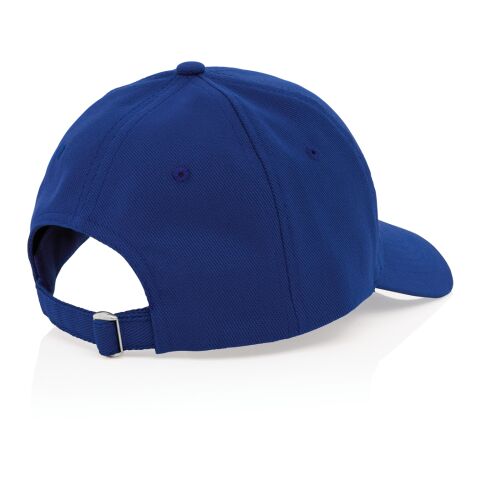 Casquette 6 panneaux en coton recyclé 280gr IMPACT bleu | sans marquage | non disponible | non disponible | non disponible