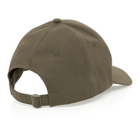 Casquette 6 panneaux en coton recyclé 280gr IMPACT vert | sans marquage | non disponible | non disponible | non disponible