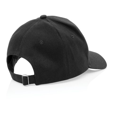 Casquette 5 panneaux en coton recyclé 280gr IMPACT noir | sans marquage | non disponible | non disponible | non disponible