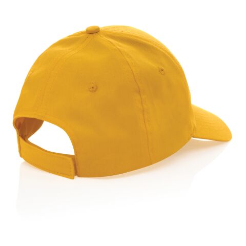 Casquette 6 panneaux en coton recyclé 190gr IMPACT jaune | sans marquage | non disponible | non disponible | non disponible | non disponible