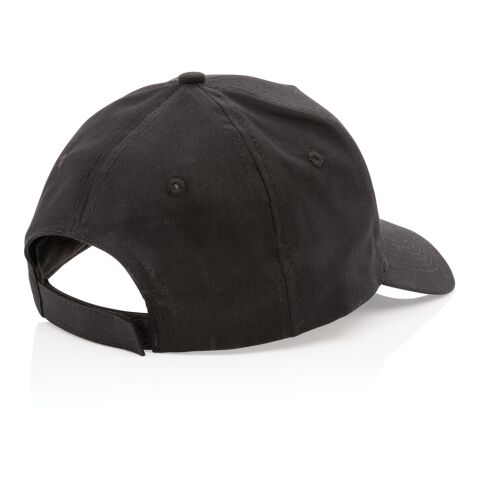Casquette 5 panneaux en coton recyclé 190gr IMPACT noir | sans marquage | non disponible | non disponible | non disponible