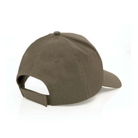 Casquette 5 panneaux en coton recyclé 190gr IMPACT vert | sans marquage | non disponible | non disponible | non disponible