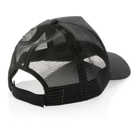 Casquette de routier 5 panneaux coton recyclé Impact AWARE™ noir | sans marquage | non disponible | non disponible | non disponible