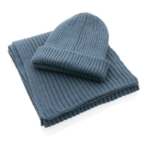 Bonnet double épaisseur Impact AWARE™ Polylana® bleu | sans marquage | non disponible | non disponible | non disponible